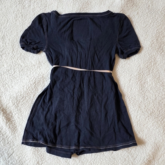 Abercrombie Vintage Navy Babydoll Top - Picture 3 of 4